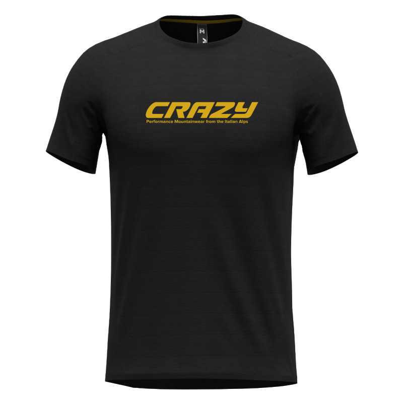 Pánske funkčné tričko Crazy LOGO  - čierna