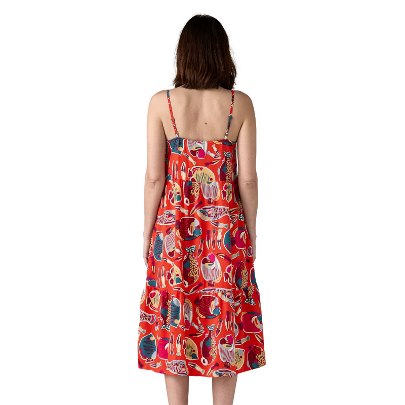 Dámske šaty Patagonia TIDAL THREADS DRESS  - červená