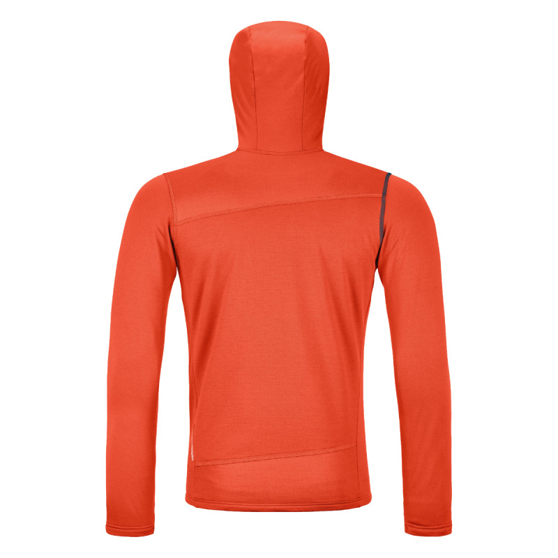 Pánská mikina Ortovox FLEECE LIGHT HOODY  - oranžová
