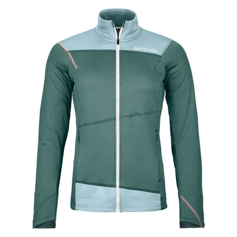 Dámská mikina Ortovox FLEECE LIGHT JACKET  - zelená