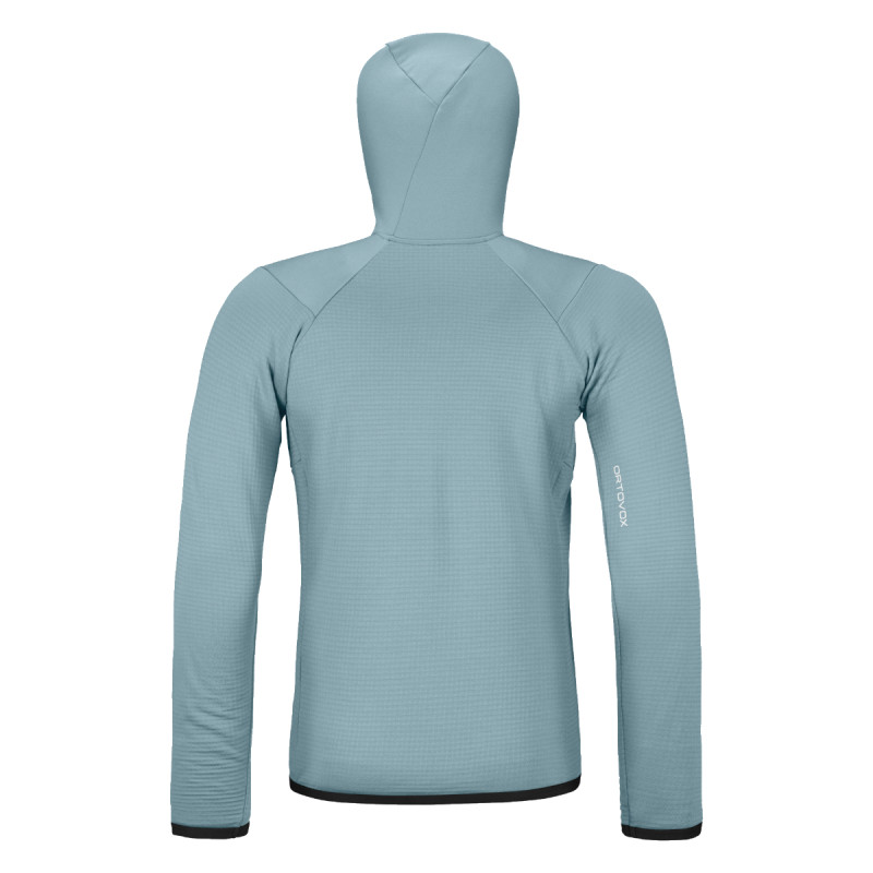Pánska mikina Ortovox FLEECE GRID HOODY  - svetlo modrá