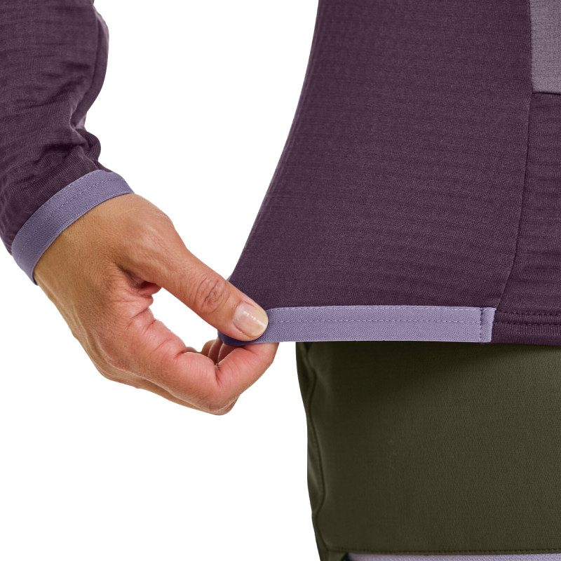 Dámska mikina Ortovox FLEECE GRID HOODY  - fialová