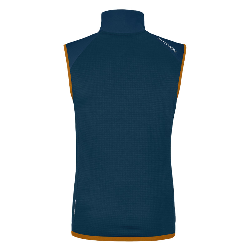 Pánska vesta Ortovox FLEECE GRID VEST  - tmavo modrá