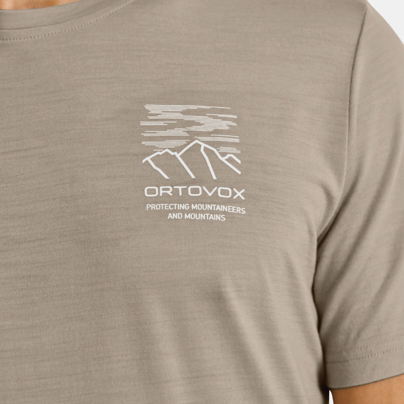 Pánske funkčné tričko Ortovox 150 COOL MTN MISSION TS  - tmavo šedá