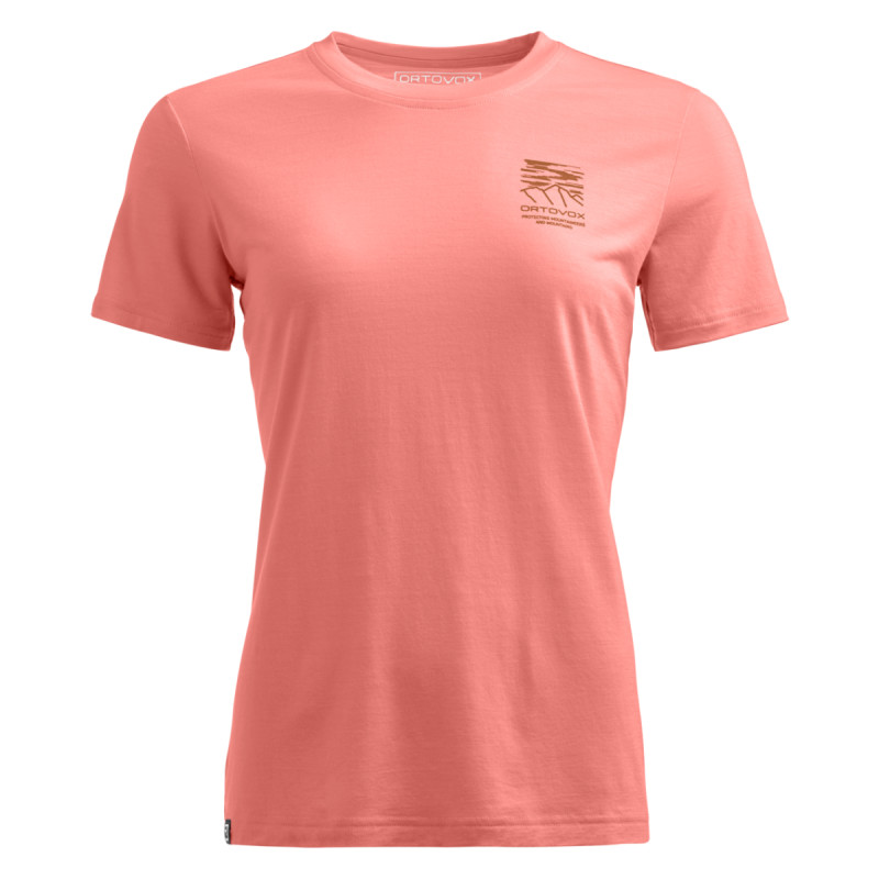 Dámske funkčné tričko Ortovox 150 COOL MTN MISSION TS  - svetlo ružová