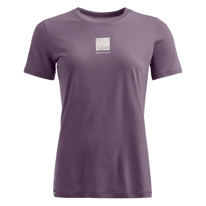 Dámske funkčné tričko Ortovox 120 COOL TEC ABSTRACT TS  - fialová