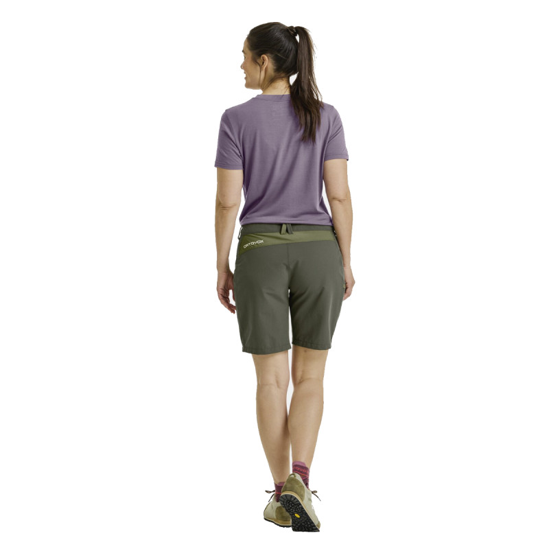 Dámske funkčné tričko Ortovox 120 COOL TEC ABSTRACT TS  - fialová