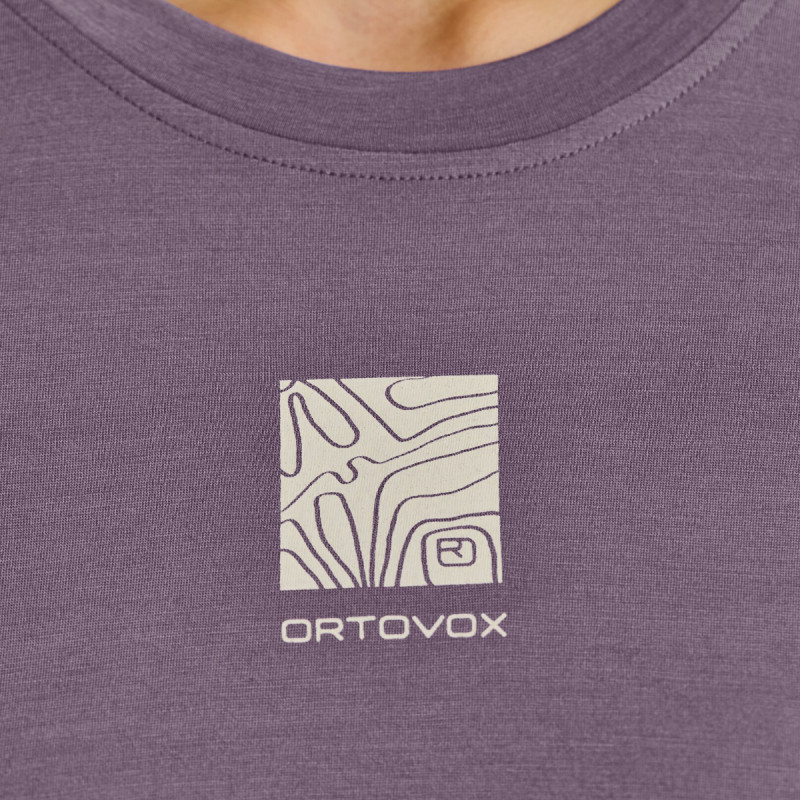 Dámske funkčné tričko Ortovox 120 COOL TEC ABSTRACT TS  - fialová