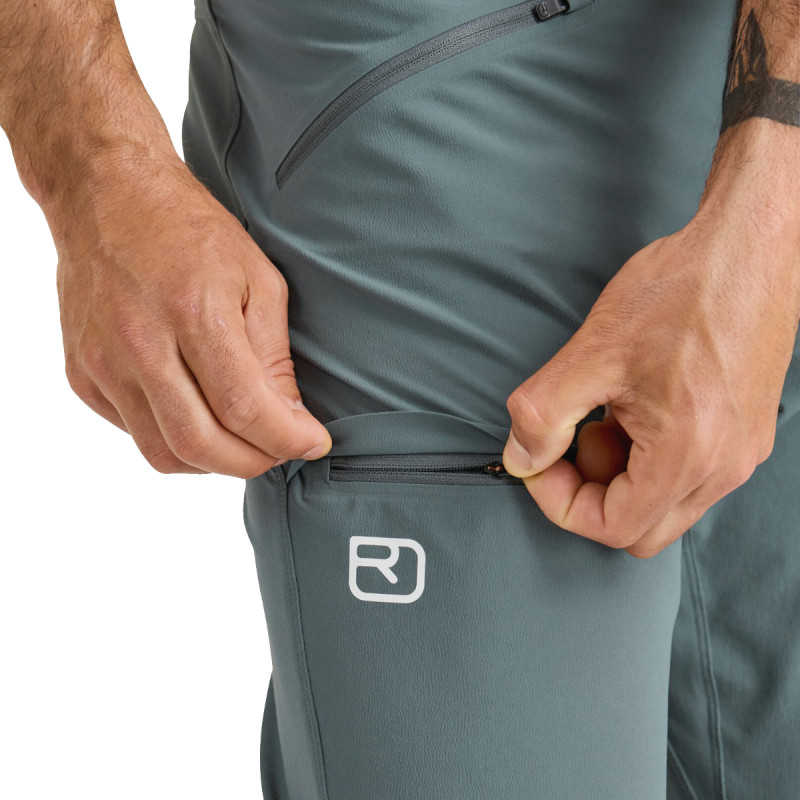 Pánske nohavice Ortovox BRENTA PANTS LONG  - tmavo šedá