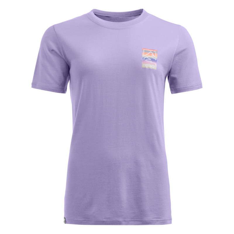 Dámske funkčné tričko Ortovox 140 COOL MTN GRADIENT TS  - svetlo fialová