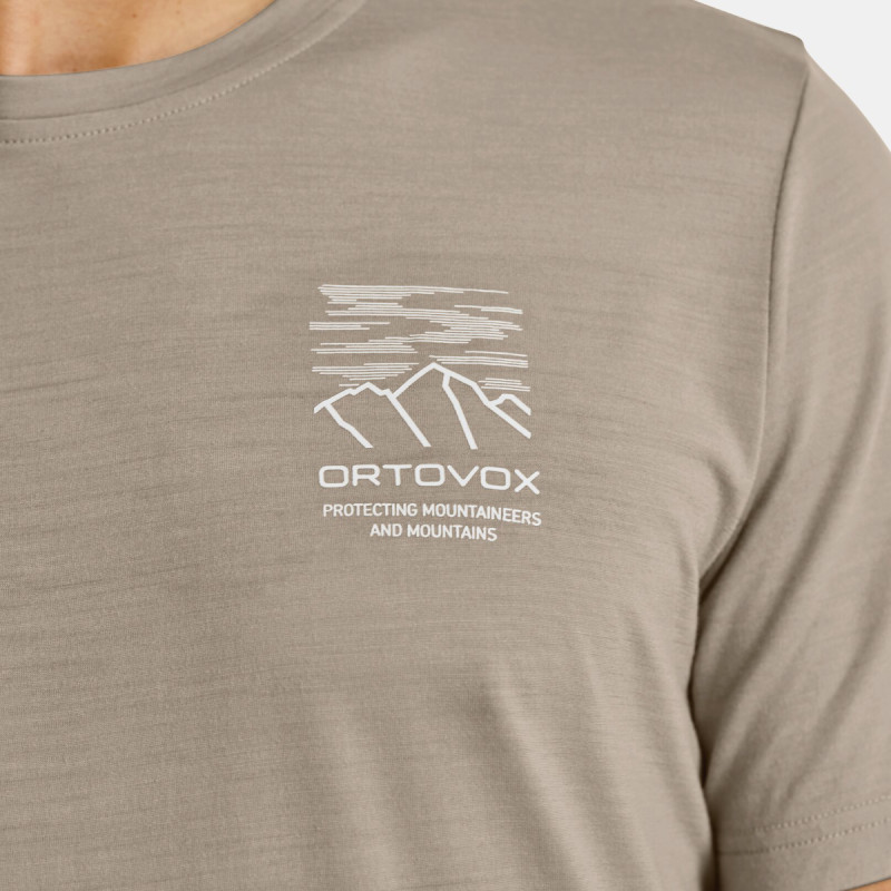 Pánske funkčné tričko Ortovox 150 COOL MTN MISSION TS  - tmavo modrá