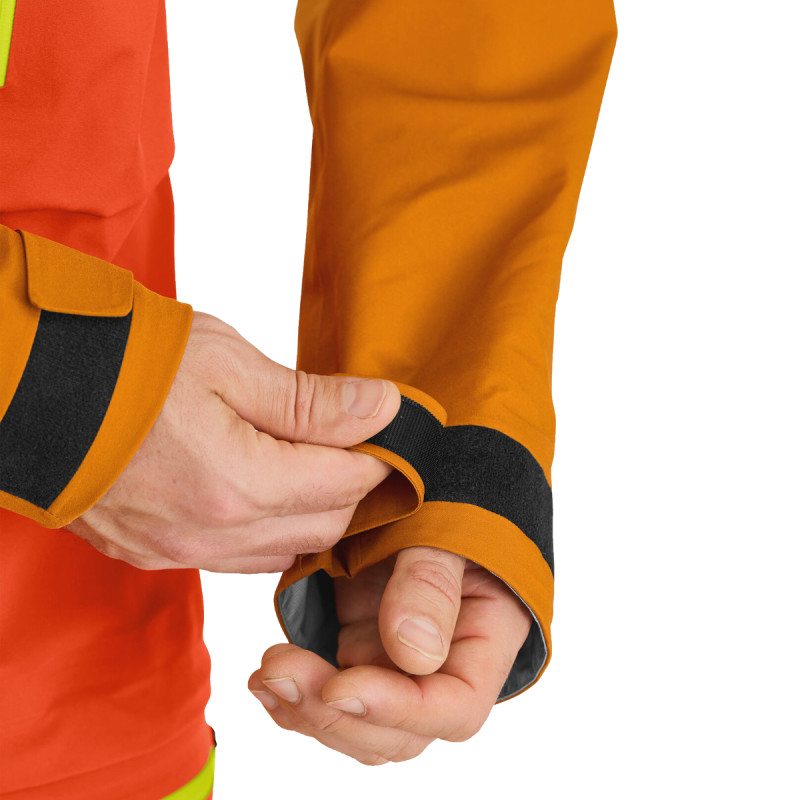 Pánska bunda Ortovox 3L RAVINE SHELL JACKET  - oranžová