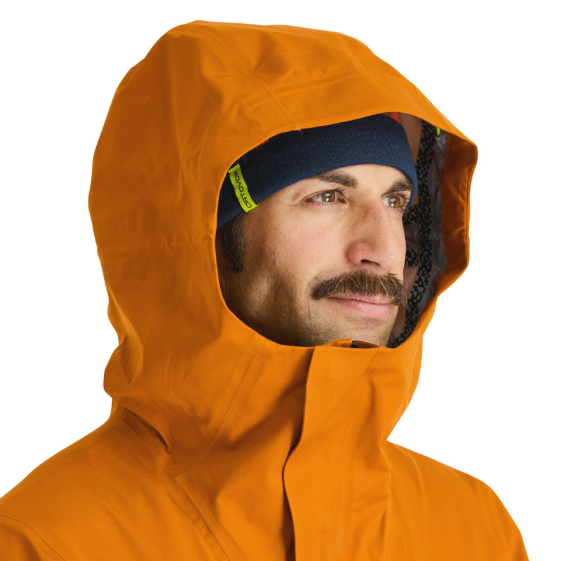Pánska bunda Ortovox 3L RAVINE SHELL JACKET  - oranžová