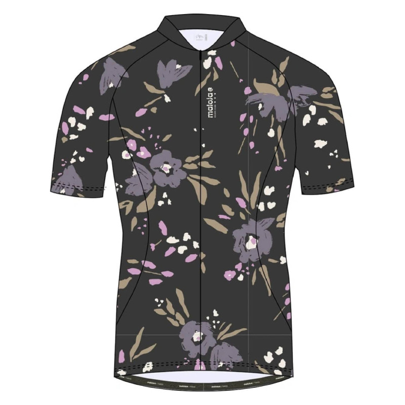 Dámsky cyklistický dres Maloja VILSAM. AOP 1/2  - čierna