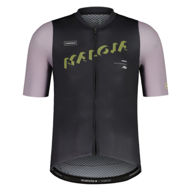 Pánsky cyklistický dres Maloja PLASSAM. 1/2  - čierna