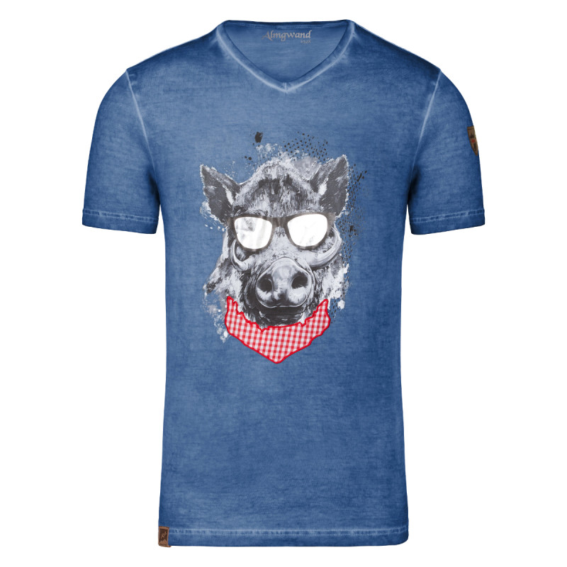 Pánské tričko Almgwand OBERBRÜNNALM  - tmavě modrá