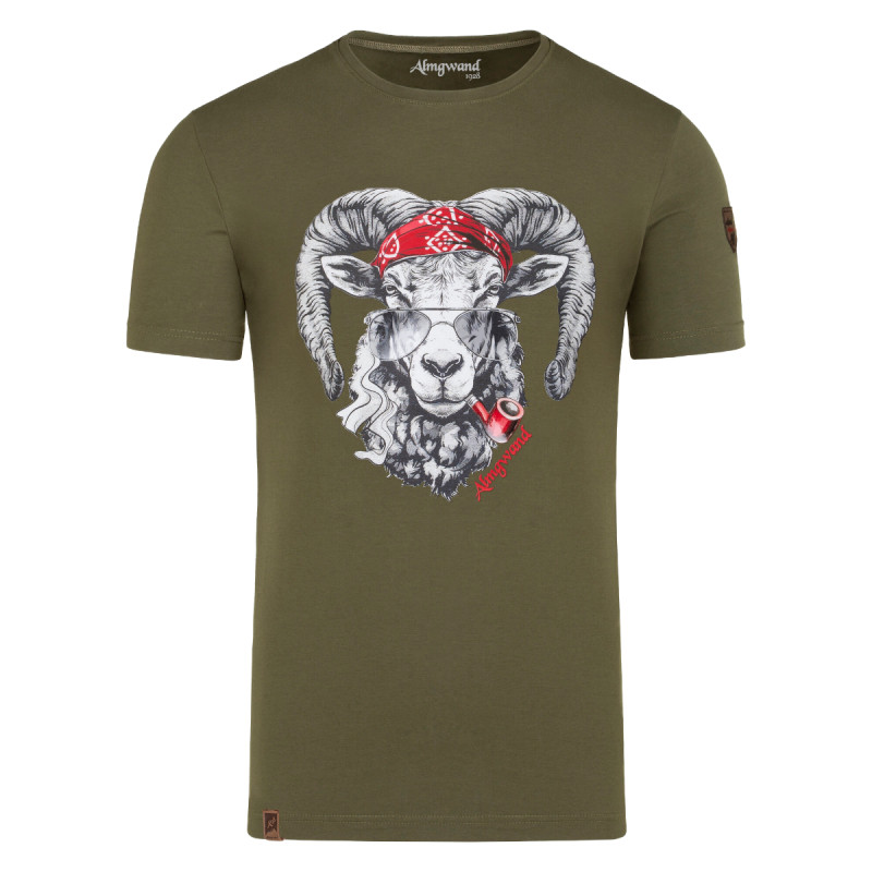 Pánské tričko Almgwand OGRISALM  - khaki