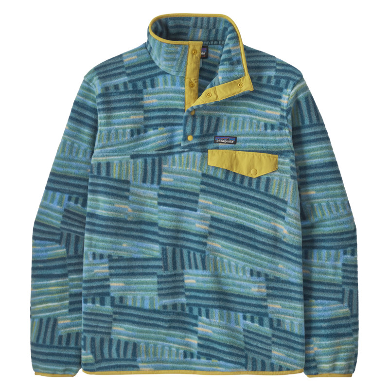 Pánska mikina Patagonia LW SYNCHILLA SNAP-T FLEECE PULLOVER  - modrá