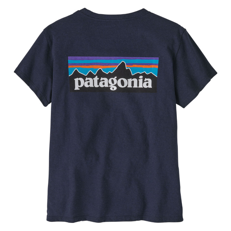 Dámske tričko Patagonia P-6 LOGO RESPONSIBILI-TEE  - tmavo modrá