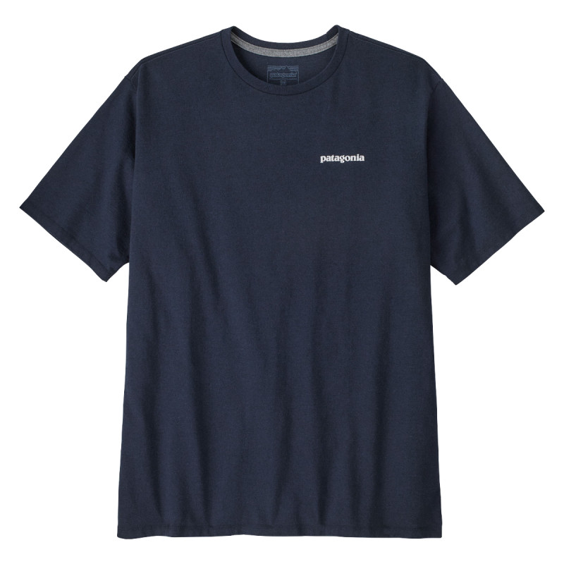 Pánske tričko Patagonia P-6 LOGO RESPONSIBILI-TEE  - tmavo modrá