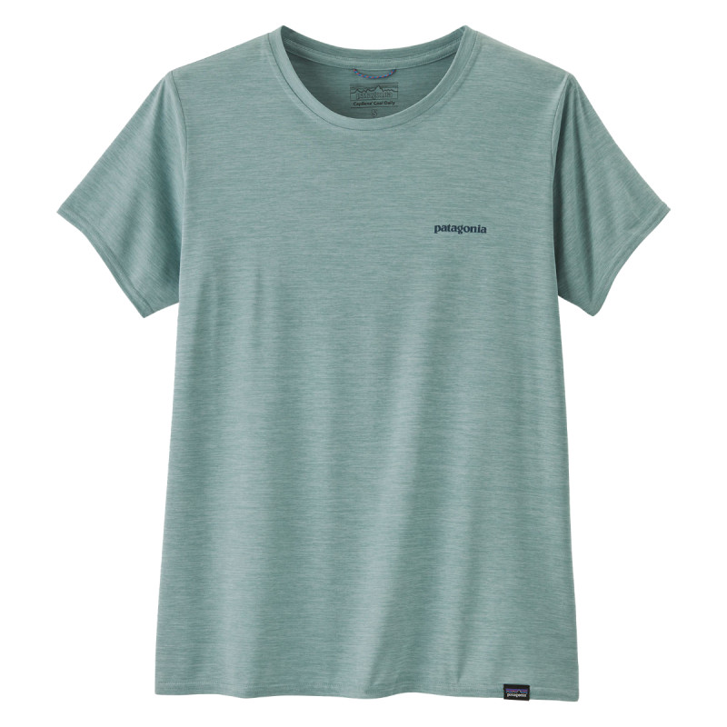 Dámské funkční tričko Patagonia CAPILENE COOL DAILY GRAPHIC SHIRT - WATERS  - světle modrá