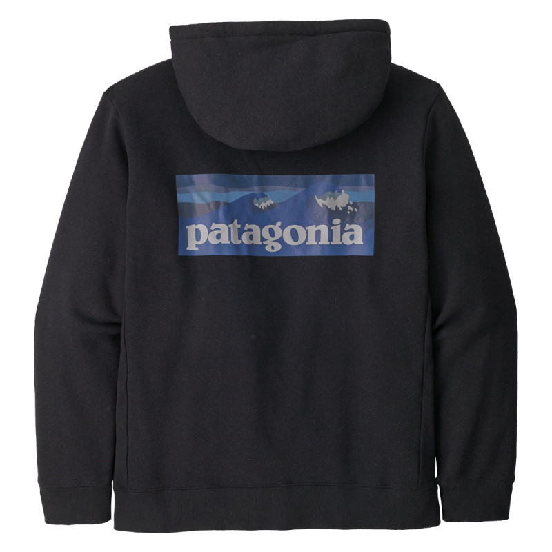 Mikina Patagonia BOARDSHORT LOGO UPRISAL HOODY  - čierna