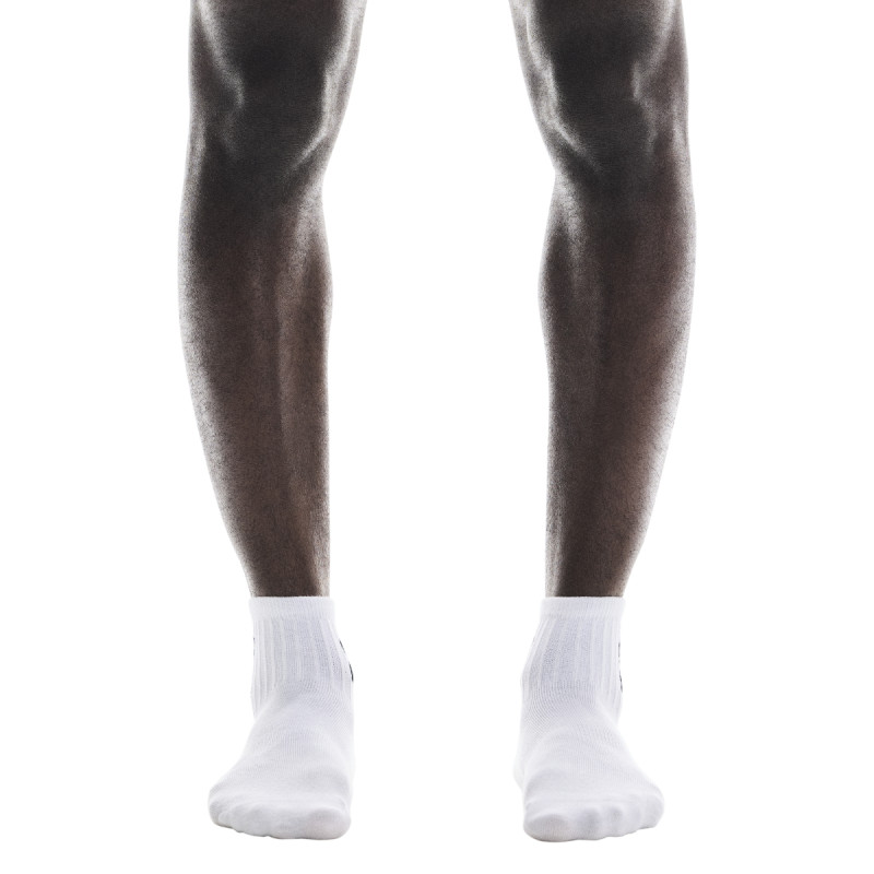 Ponožky On LOGO SOCK MID 3 PÁRY  - biela