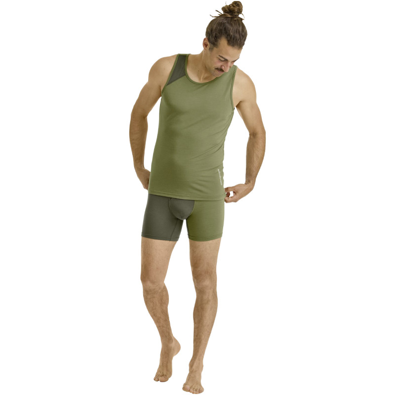 Pánske funkčné boxerky Ortovox 150 ESSENTIAL BOXER BRIEFS  - khaki