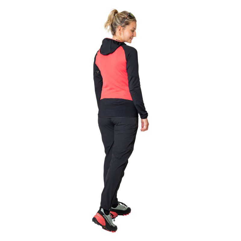 Dámska turistické mikina Dynafit TRANSALPER LIGHT POLARTEC HOODED JACKET  - ružová