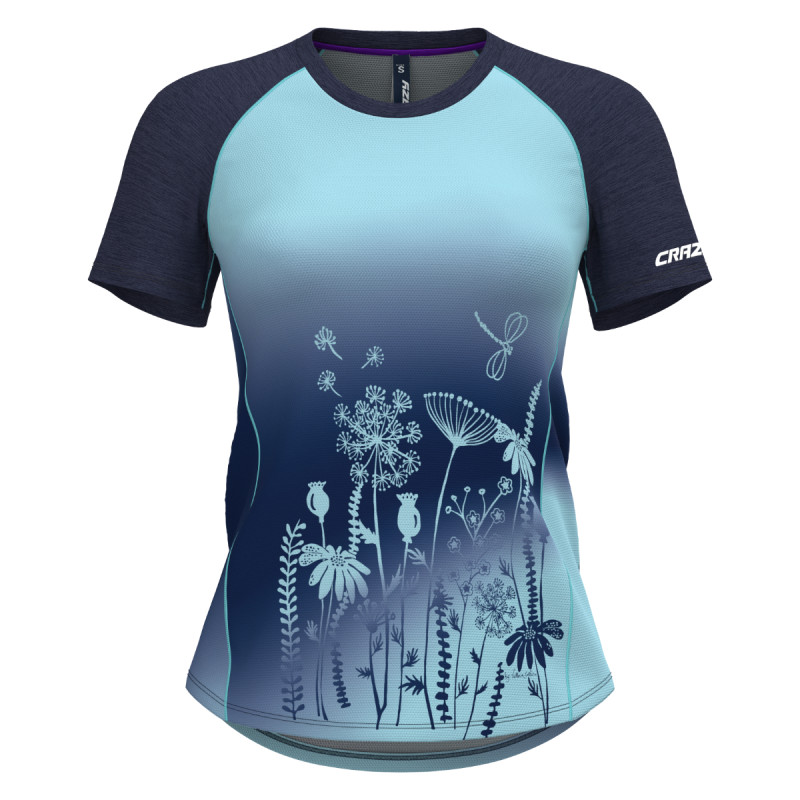 Dámské turistické funkční tričko Crazy ALPINSTAR  - modrá