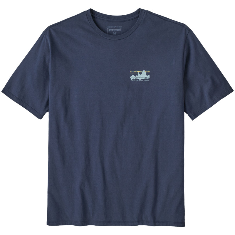 Pánske tričko Patagonia 73 SKYLINE ORGANIC T-SHIRT  - tmavo modrá