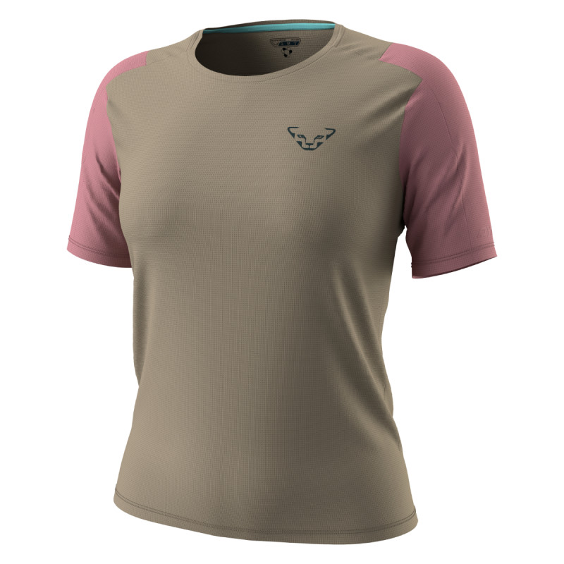 Dámské funkční tričko Dynafit TRANSALPER SHORT-SLEEVED  - světle hnědá
