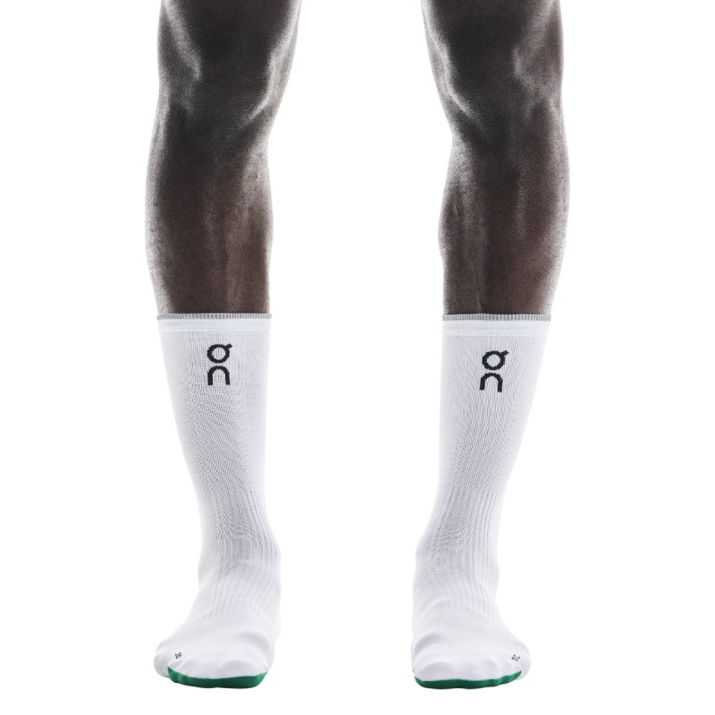 Bežecké ponožky On ELITE RUN SOCK HIGH  - biela