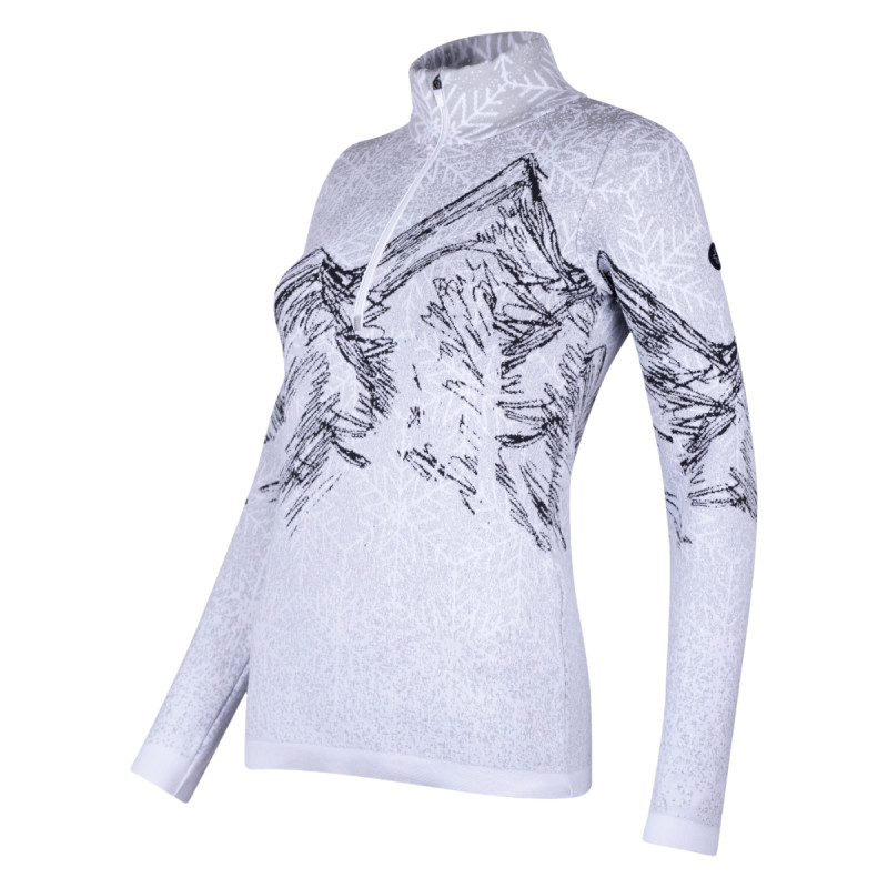 Dámska mikina Newland SEVEN SUMMITS N4 6833  - biela