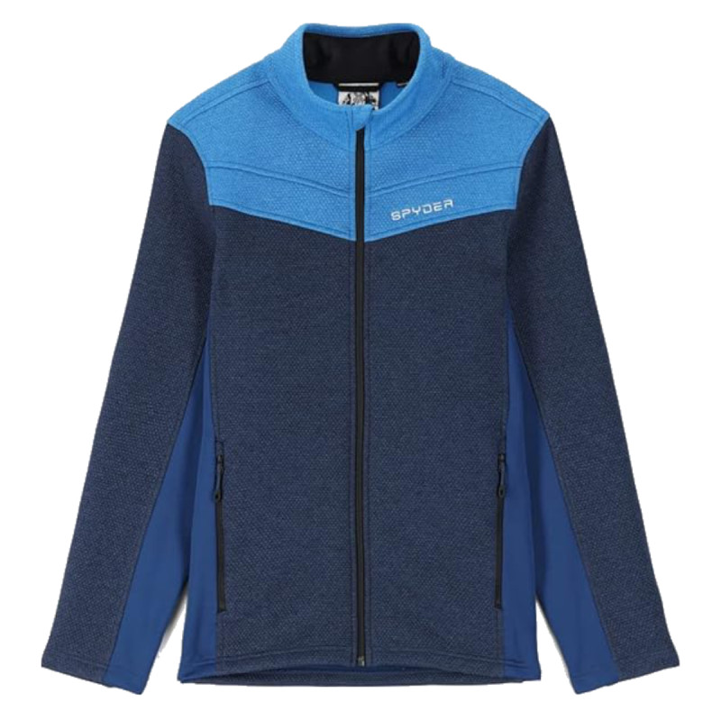 Pánska bunda Spyder WENGEN ENCORE FULL ZIP-FLEECE  - modrá