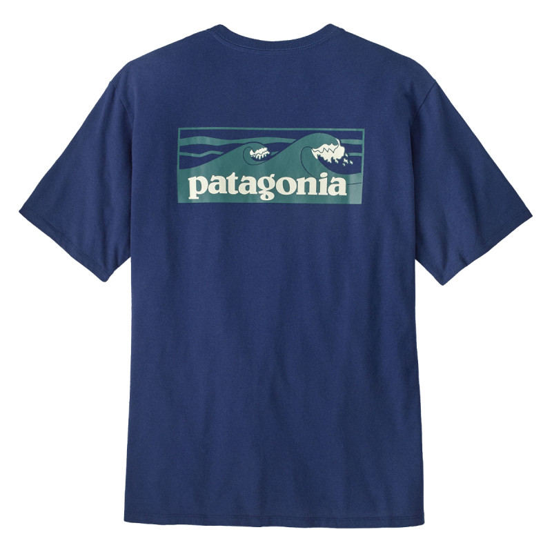 Pánské tričko Patagonia BOARDSHORT LOGO POCKET RESPONSIBILI-TEE  - tmavě modrá
