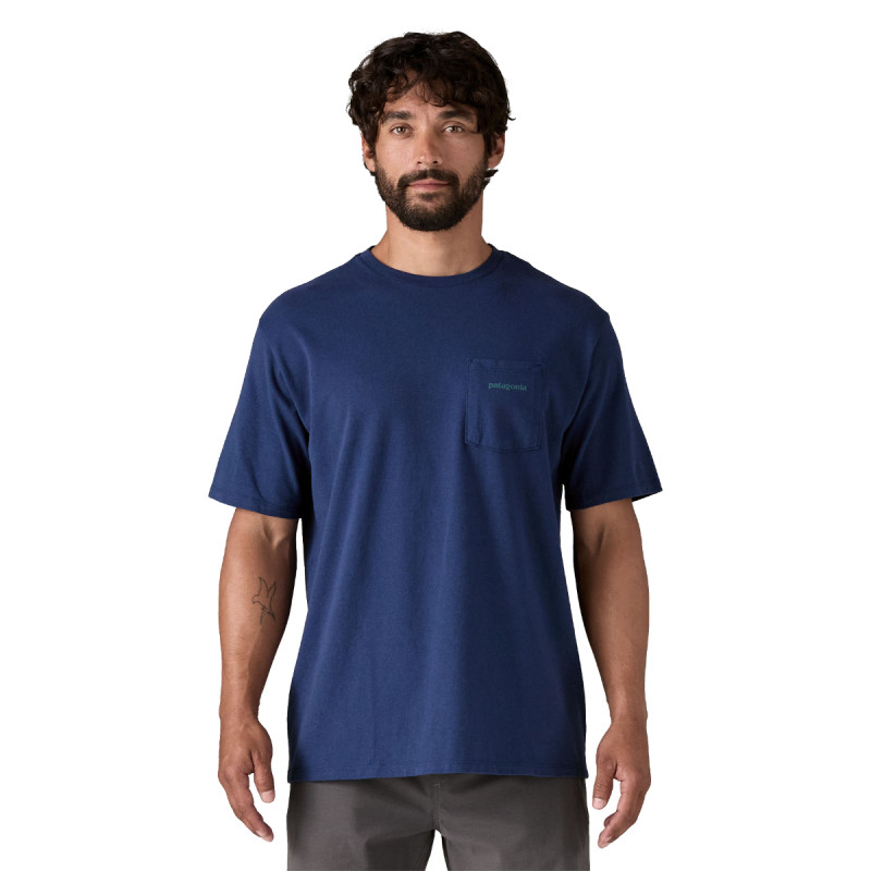 Pánské tričko Patagonia BOARDSHORT LOGO POCKET RESPONSIBILI-TEE  - tmavě modrá