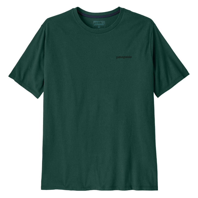 Pánske tričko Patagonia P-6 LOGO RESPONSIBILI-TEE  - tmavo zelená