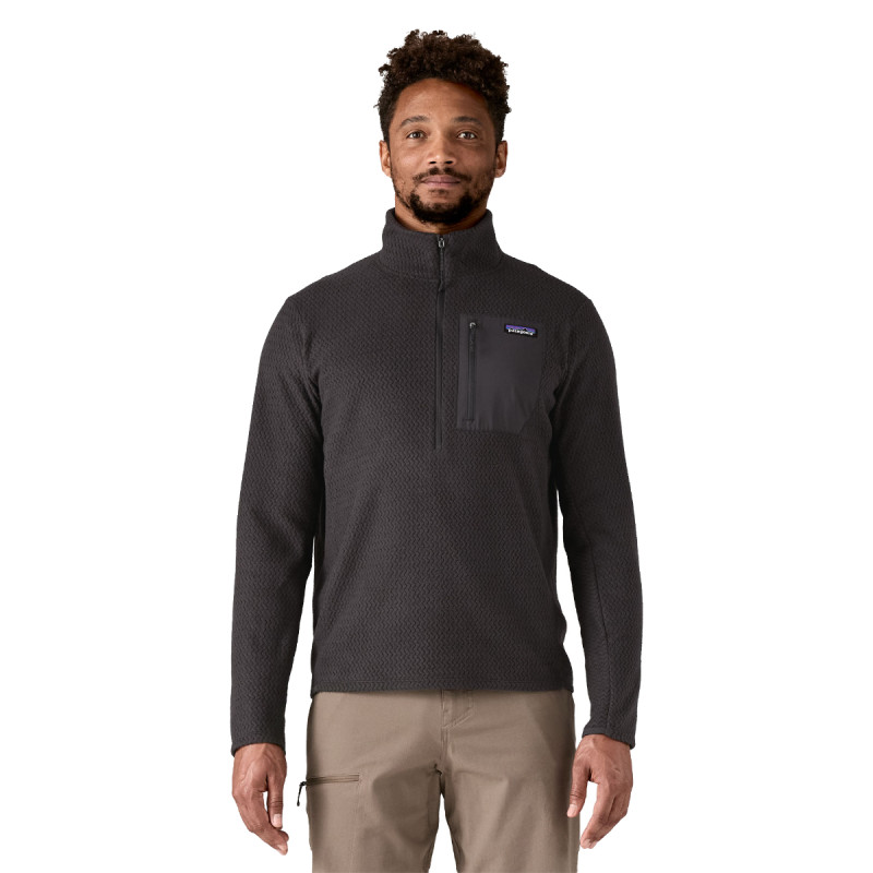 Pánská mikina Patagonia R1 AIR ZIP-NECK  - černá