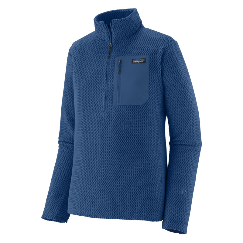 Pánska mikina Patagonia R1 AIR ZIP-NECK  - tmavo modrá