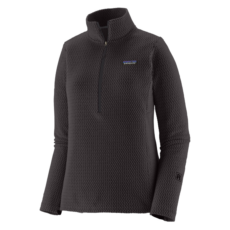 Dámska mikina Patagonia R1 AIR ZIP-NECK  - čierna