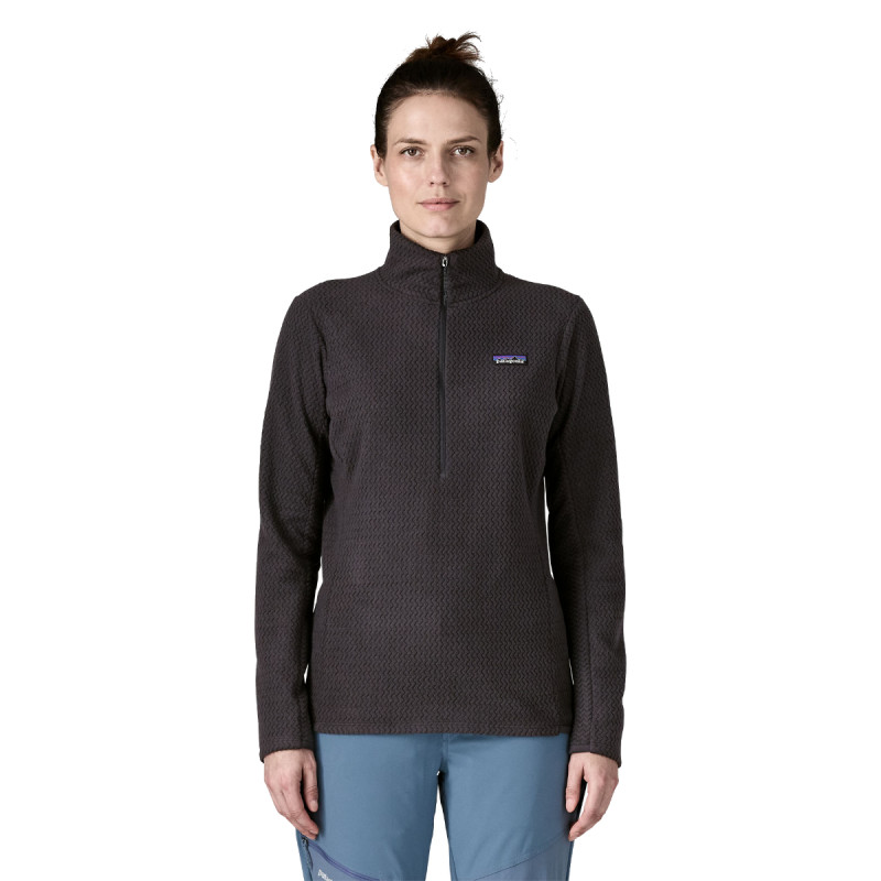 Dámska mikina Patagonia R1 AIR ZIP-NECK  - čierna