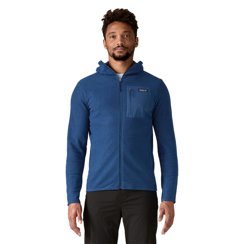 Pánska mikina Patagonia R1 AIR FULL-ZIP HOODY  - tmavo modrá