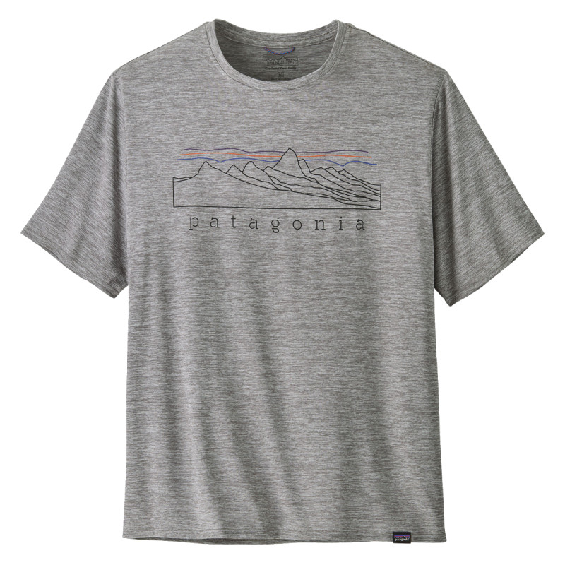 Pánske funkčné tričko Patagonia CAPILENE COOL DAILY GRAPHIC SHIRT  - šedá
