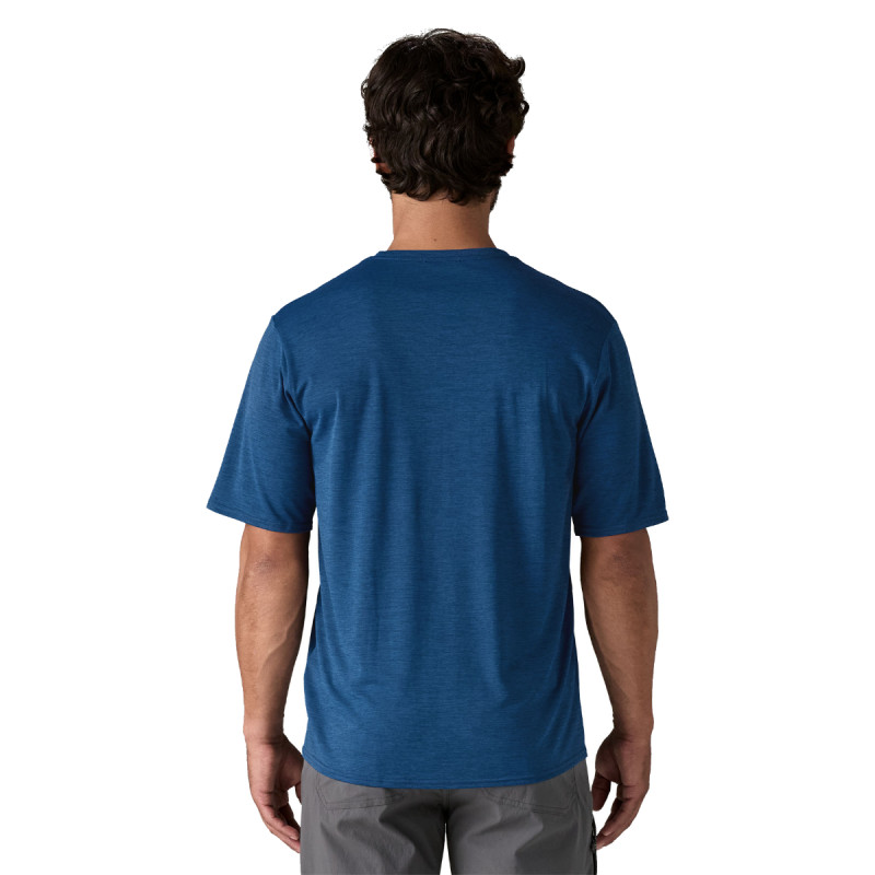 Pánske funkčné tričko Patagonia CAPILENE COOL DAILY GRAPHIC SHIRT  - tmavo modrá