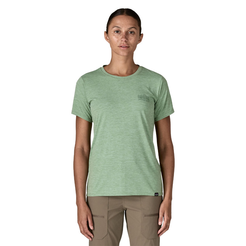 Dámske funkčné tričko Patagonia CAPILENE COOL DAILY GRAPHIC SHIRT  - svetlo zelená