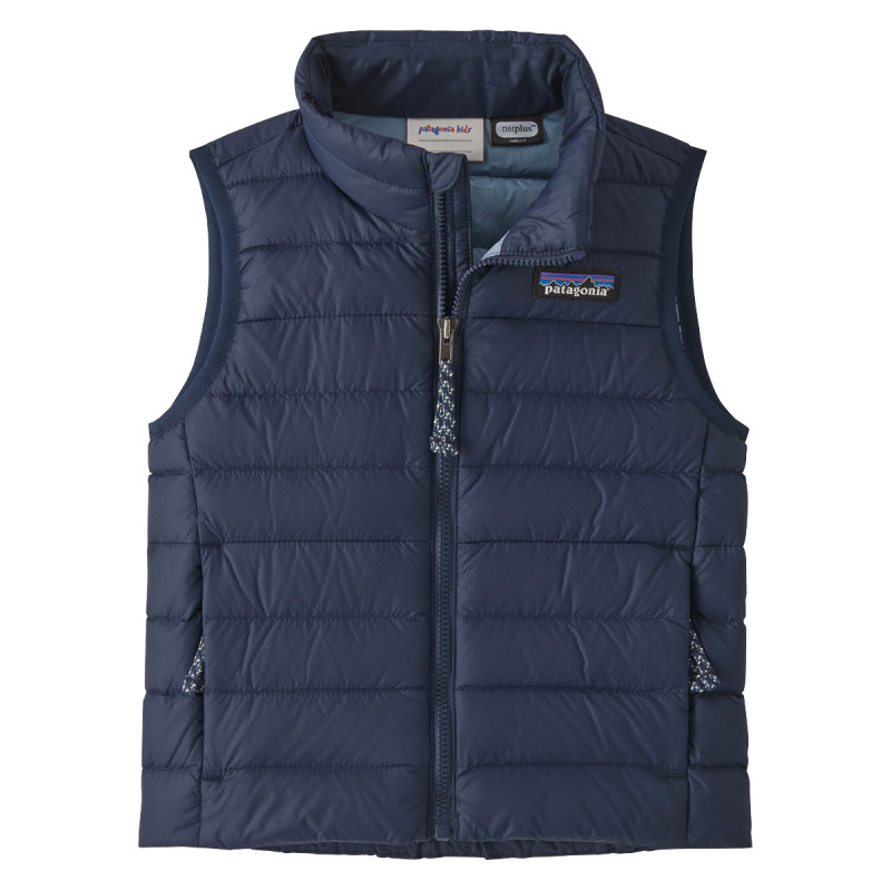 Detská vesta Patagonia BABY DOWN SWEATER VEST  - tmavo modrá