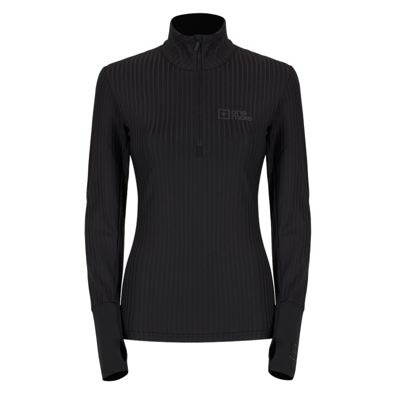 Dámska lyžiarská mikina OneMore 631 - TURTLENECK WITH HALF ZIP  - čierna