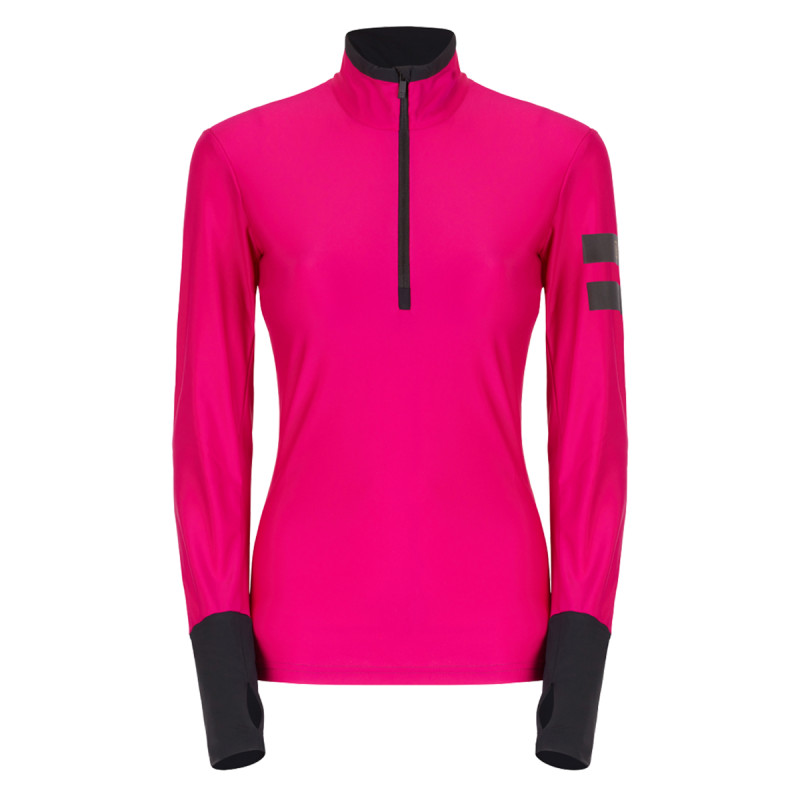 Dámska lyžiarská mikina OneMore 631 - TURTLENECK WITH HALF ZIP  - ružová