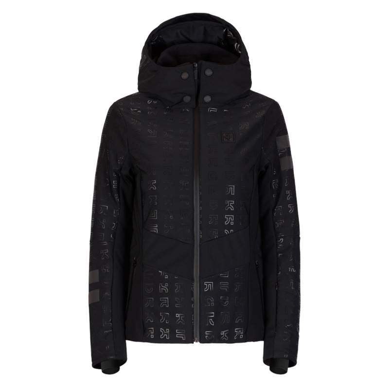 Dámska lyžiarská bunda OneMore 151 - INSULATED SKI JACKET PRINTED  - čierna